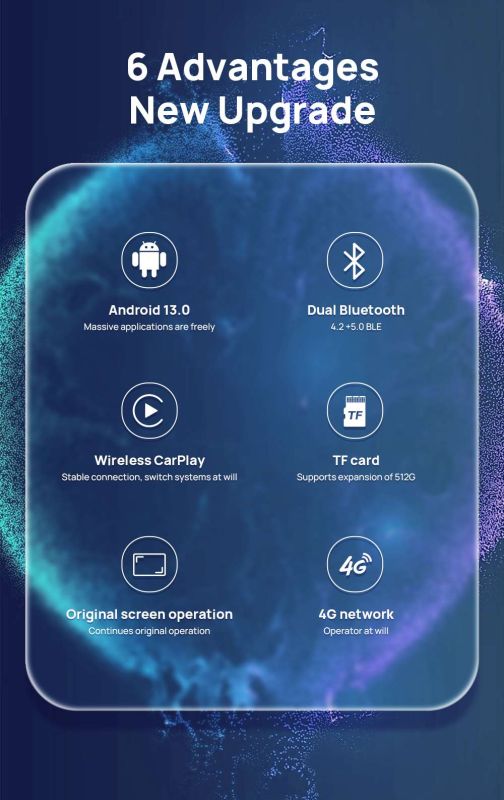 Приставка в авто Carlinkit TBox Ambient 4/64 Android 13.0