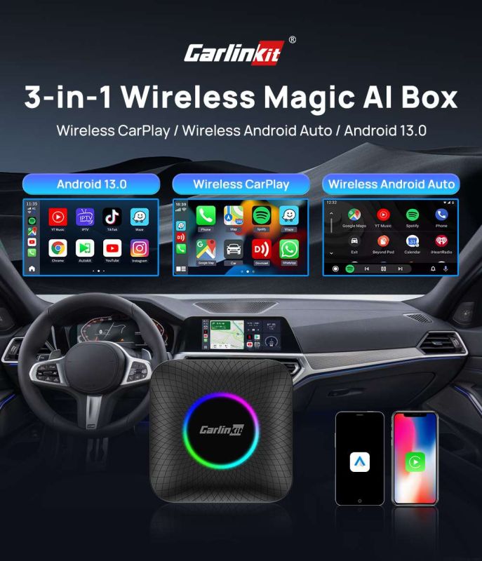 Приставка в авто Carlinkit TBox Ambient 8/128 Android 13.0