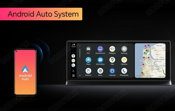 Авто екран CarPlay та Android Auto 11.3' OBDPEAK K2 Pro