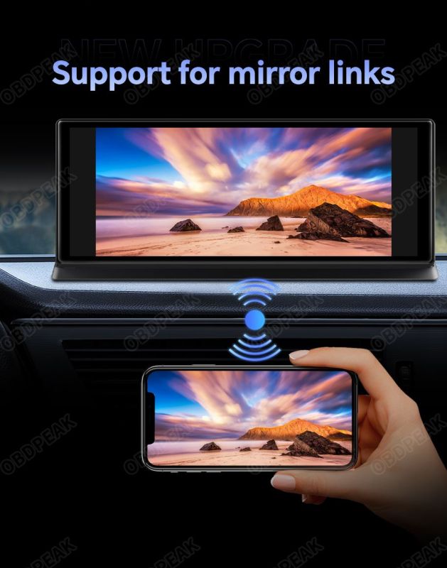 Авто екран OBDPEAK K60 11' відеореєстратор 4/64ГБ Android 14