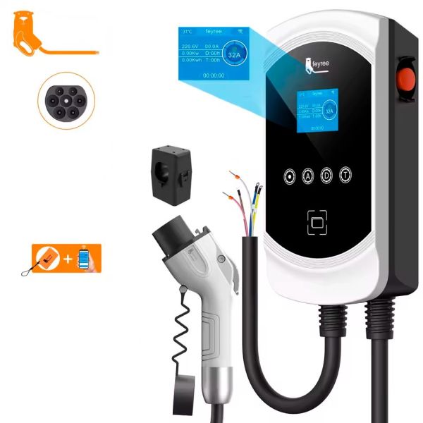 Зарядна станція для електромобіля Feyree 7кВт 32A GB/T