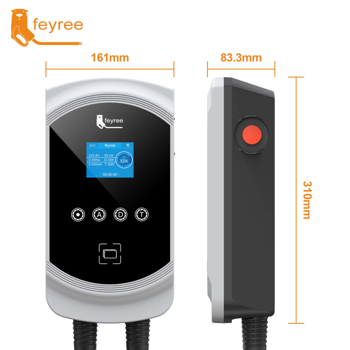 Зарядна станція для електромобіля Feyree 7кВт 32A GB/T