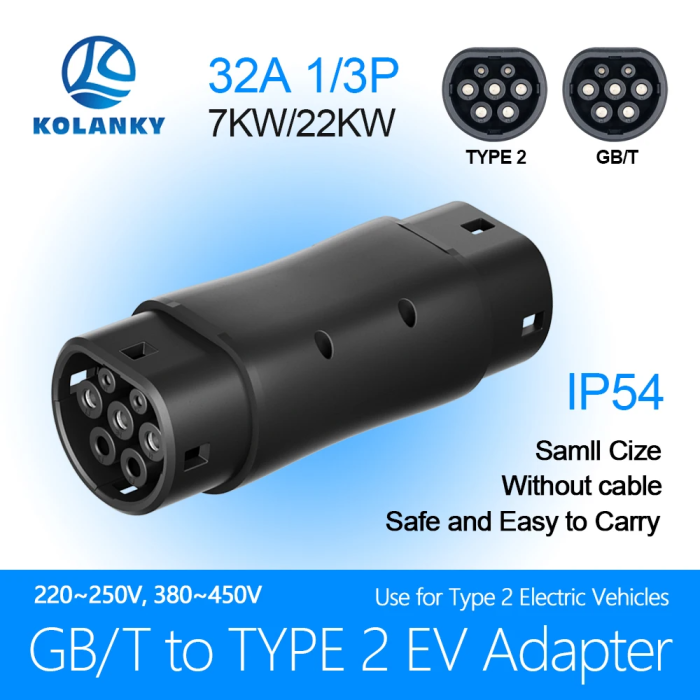 Перехідник GB/T на Type2 32А